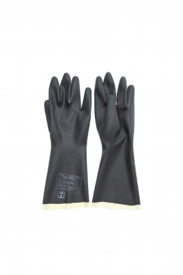 Перчатки рабочие "КЩС-2 Технические" из латекса цвет черный